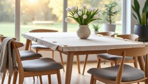 découvrez nos astuces scandinaves simples et efficaces pour maintenir votre nappe bien en place sur la table, même lors des repas animés.