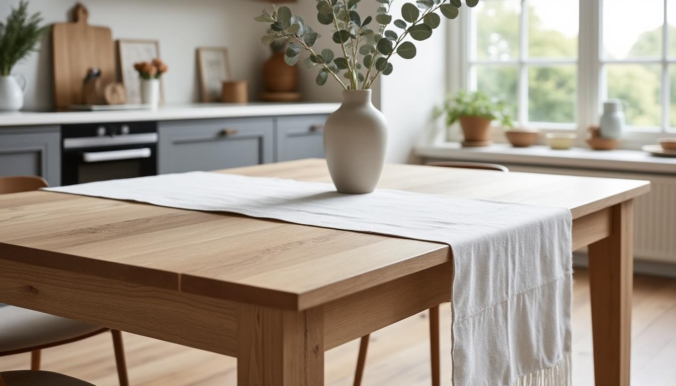 découvrez comment choisir la taille idéale de nappe pour une table de 180 cm au style scandinave, alliant élégance et fonctionnalité pour sublimer votre décoration intérieure.