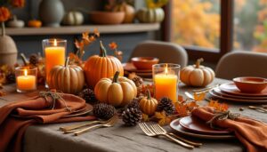 découvrez nos astuces pour sublimer votre table avec les teintes chaudes et accueillantes de l'automne, et créez une ambiance conviviale et élégante pour vos repas saisonniers.
