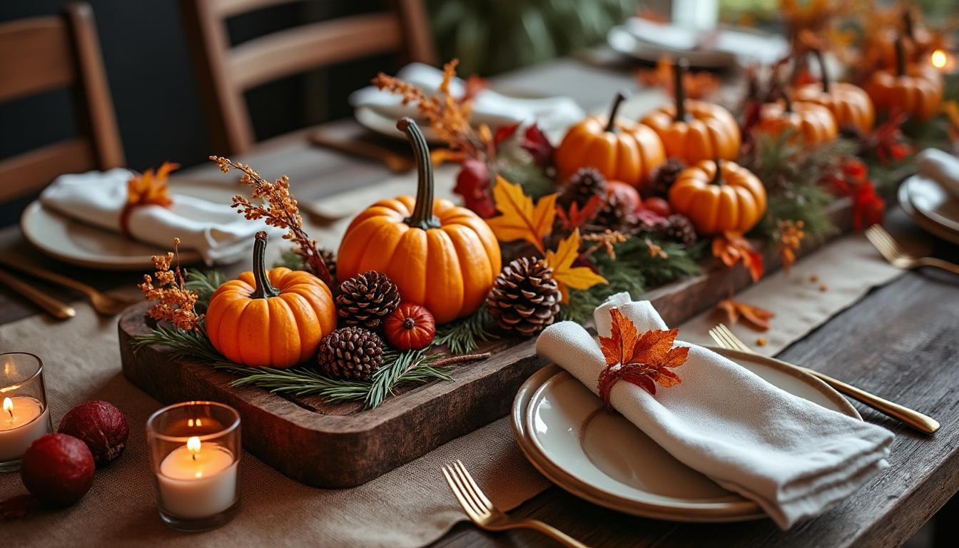 découvrez nos astuces pour sublimer votre table aux teintes chaleureuses de l'automne et créer une ambiance cosy et accueillante pour vos repas de saison.
