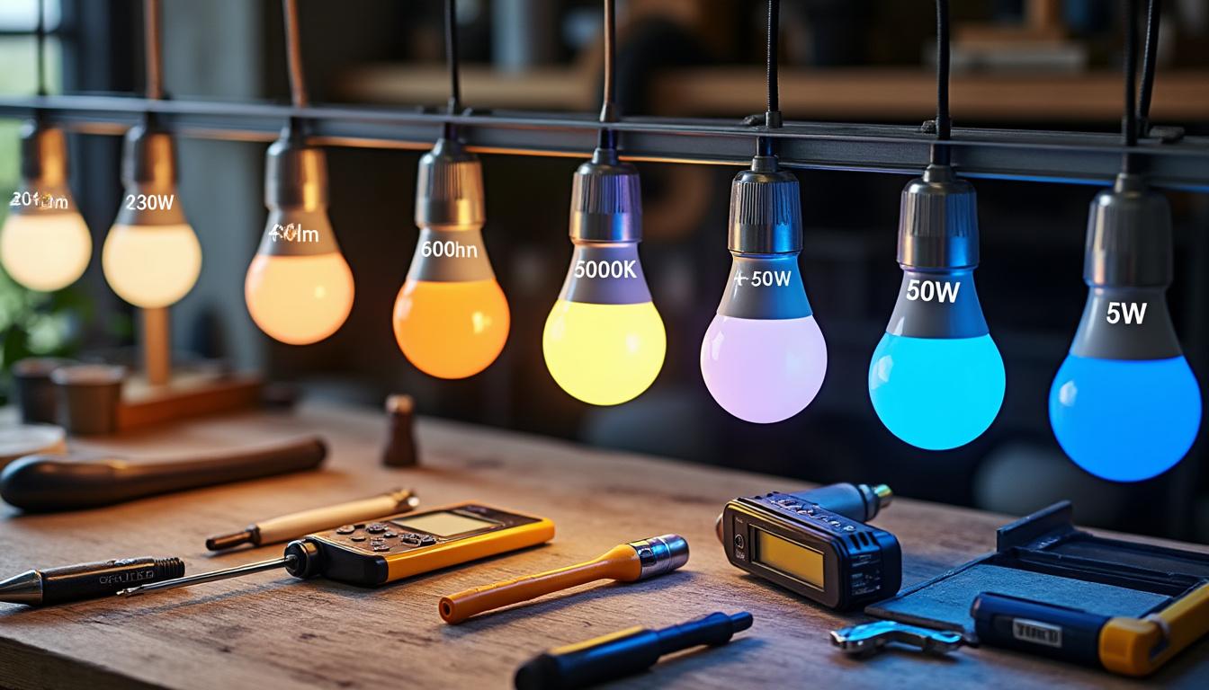 découvrez les différences entre lumen, lux, kelvin et wattage dans ce guide essentiel pour optimiser l'éclairage de votre environnement et choisir les bonnes sources lumineuses.