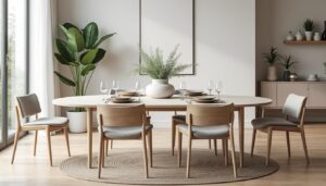 découvrez nos astuces et conseils scandinaves pour poser parfaitement une nappe rectangulaire sur une table ovale, alliant style et praticité.