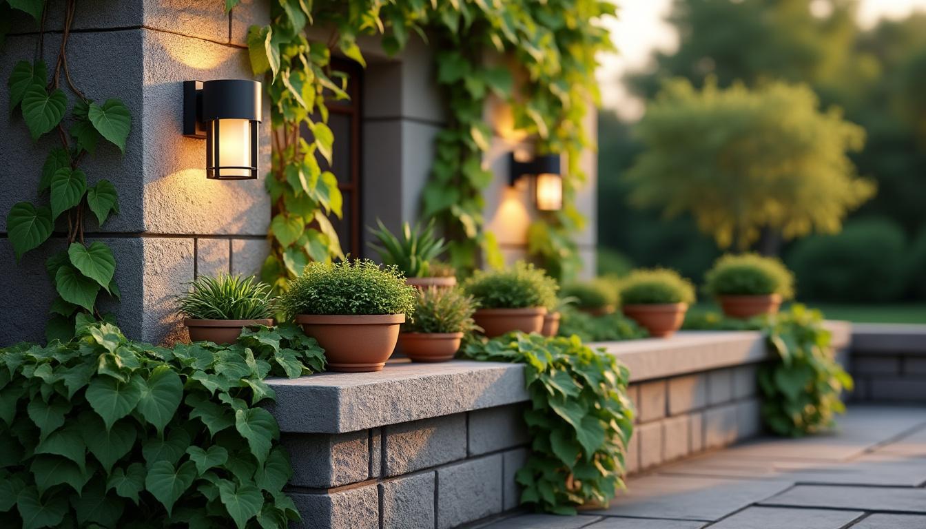découvrez des idées créatives et pratiques pour embellir le dessus de votre muret en pierre et transformer votre extérieur avec style.