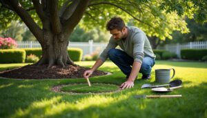 découvrez nos astuces simples et efficaces pour tracer un cercle parfait autour de votre arbre et embellir votre jardin avec précision.