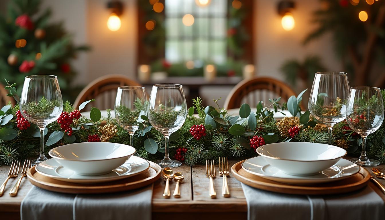 découvrez comment créer une table de noël aux teintes verdoyantes alliant élégance et nature pour sublimer vos festivités avec charme et fraîcheur.
