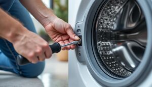 découvrez comment remplacer facilement et rapidement une vis de transport manquante sur votre machine à laver pour assurer son bon fonctionnement et éviter les dégâts.