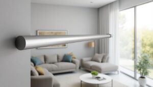 découvrez la tringle à rideau discrète en aluminium de 3 mètres decorail, pour un rail élégant et moderne, idéale pour sublimer votre intérieur avec finesse et robustesse.