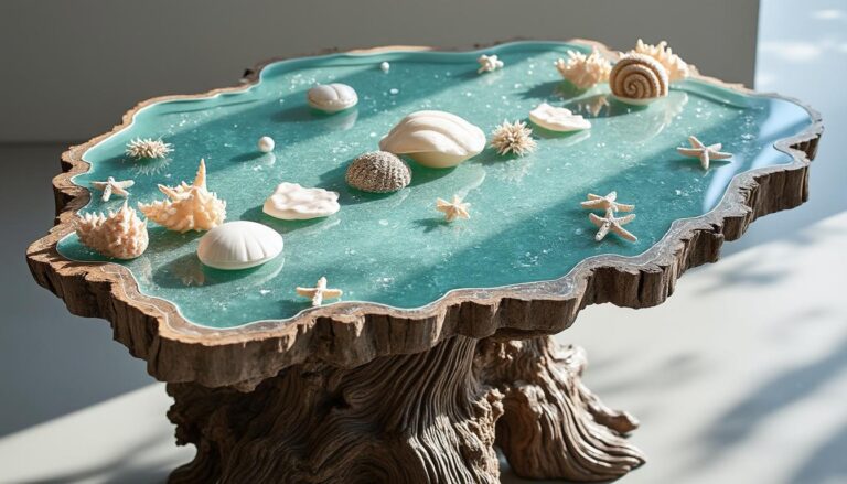 découvrez une table élégante, inspirée par les trésors de la mer, alliant design raffiné et ambiance marine pour sublimer votre intérieur.