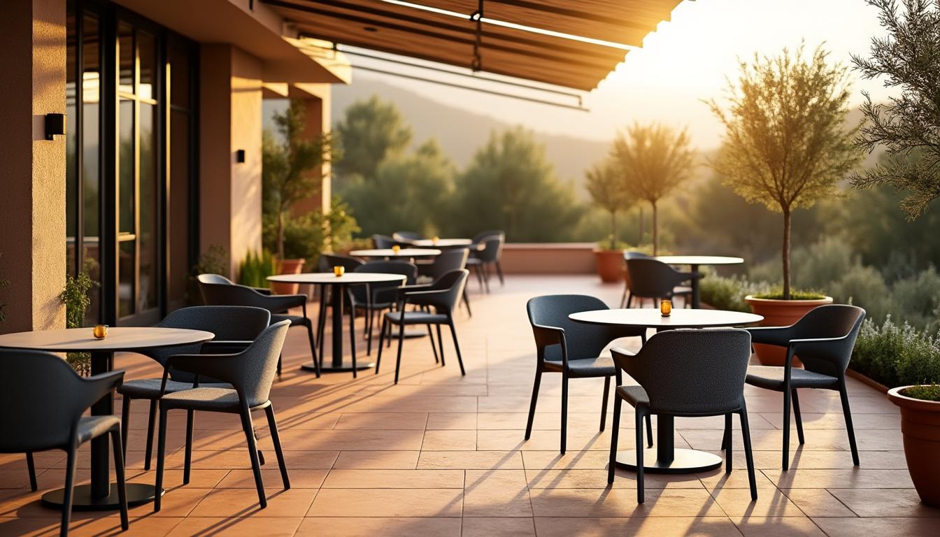 découvrez nos chaises d'extérieur en résine et pvc, alliant élégance et durabilité pour sublimer votre jardin ou terrasse avec style et confort.