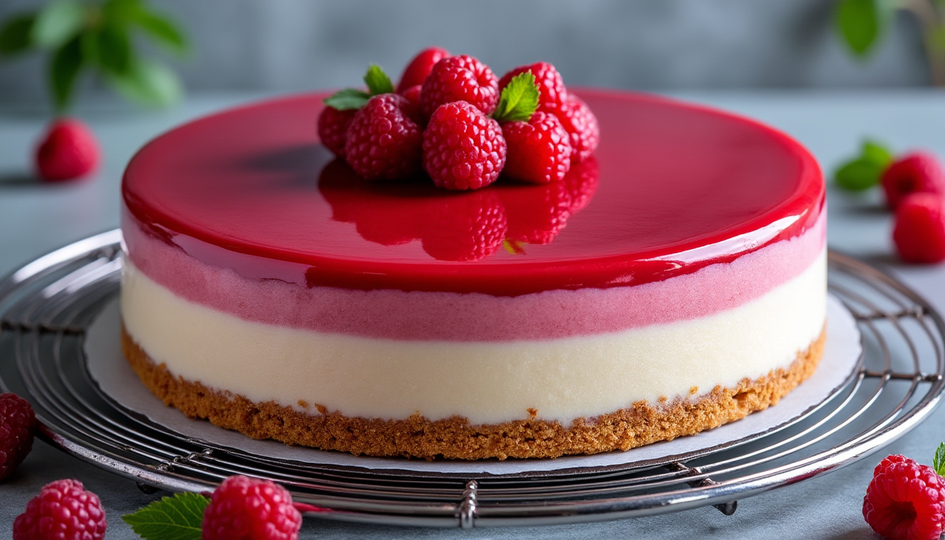 découvrez le délice onctueux du bavarois aux framboises fraîches, une douceur fruitée et légère parfaite pour toutes les occasions.