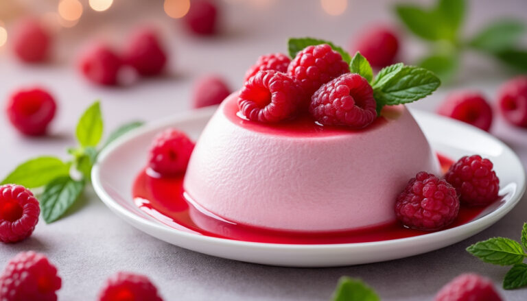 découvrez le délice onctueux du bavarois aux framboises fraîches, un dessert léger et fruité parfait pour toutes les occasions.