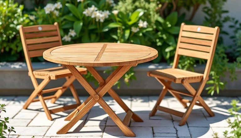 découvrez la table de jardin ronde pliante fun en teck 60x60 cm, parfaite pour 2 personnes. pratique et élégante, elle s’adapte à tous vos espaces extérieurs.