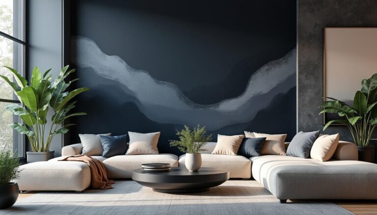 découvrez des astuces et inspirations pour utiliser la peinture murale sombre et donner à votre intérieur une ambiance élégante et chaleureuse.
