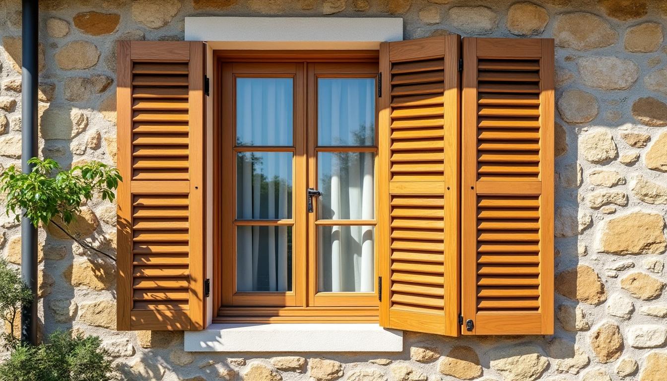 découvrez nos volets battants persiennés 32 mm à lames à la française en bois et profitez de -15% avec le code promo boisprint*. alliez élégance traditionnelle et qualité pour votre maison.