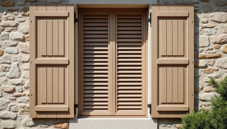 découvrez nos volets battants persiennés 32 mm à lames à la française en bois, alliant élégance et protection. profitez de -15% avec le code promo boisprint* pour sublimer votre maison.