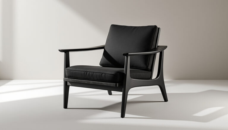 découvrez la chaise anta en teck noir, alliant élégance et confort naturel grâce à ses accoudoirs ergonomiques, parfaite pour sublimer votre espace intérieur ou extérieur.