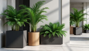 apportez une touche d'élégance végétale à votre espace avec nos bacs à palmiers et jardinières design, alliant style et qualité pour sublimer votre décoration.