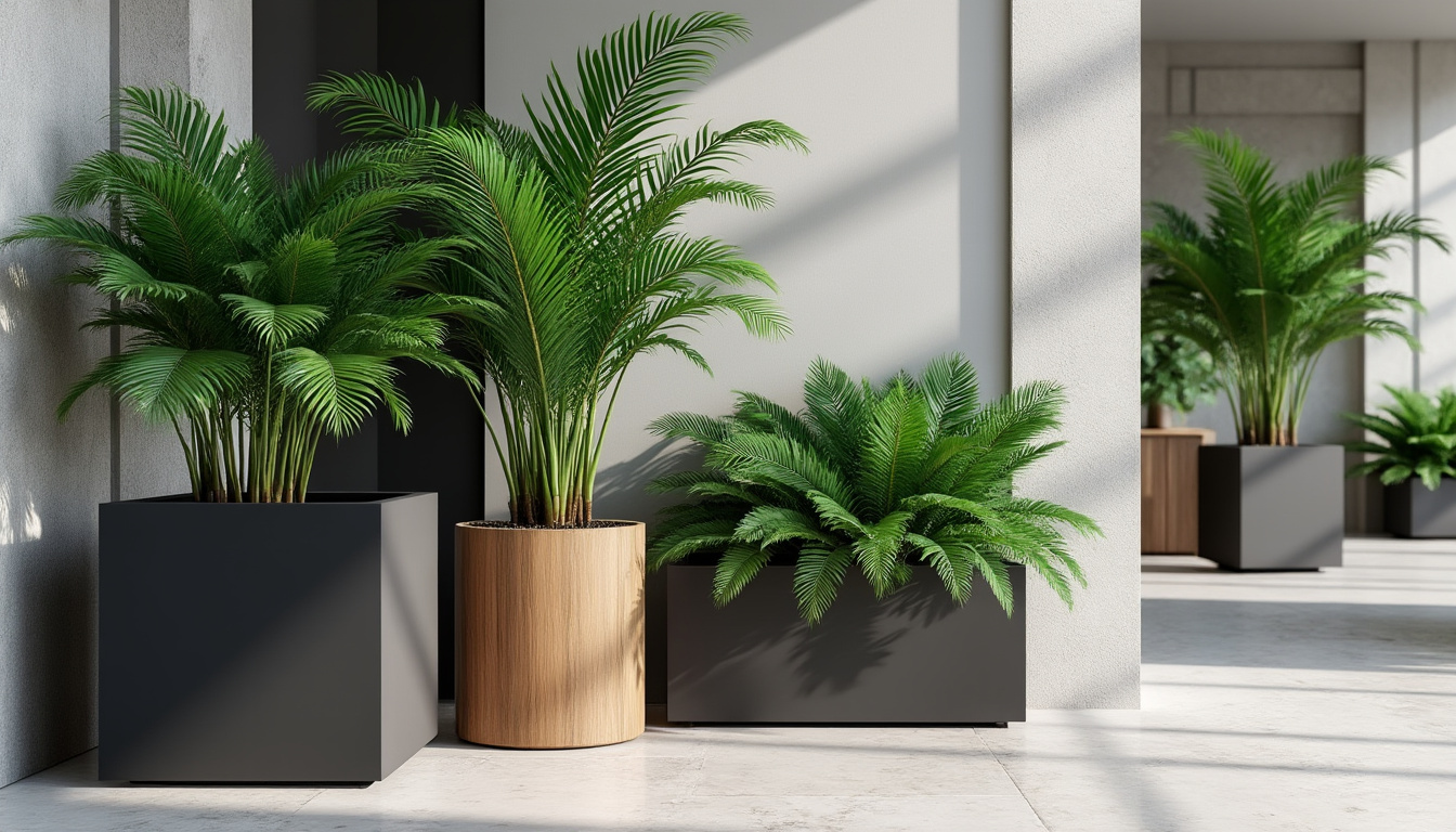 apportez une touche d'élégance végétale à votre espace avec nos bacs à palmiers et jardinières design, alliant style et qualité pour sublimer votre décoration.