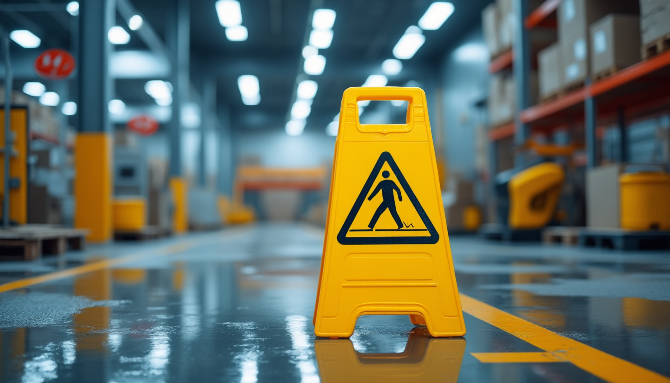 découvrez le panneau de signalisation « sol glissant » de numatic, conçu pour garantir une sécurité optimale en alertant efficacement sur les surfaces glissantes.
