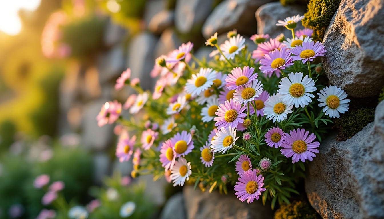 découvrez la pâquerette des murailles 'profusion' (erigeron karvinskianus), une plante élégante et florissante idéale pour habiller vos murs avec charme et légèreté.