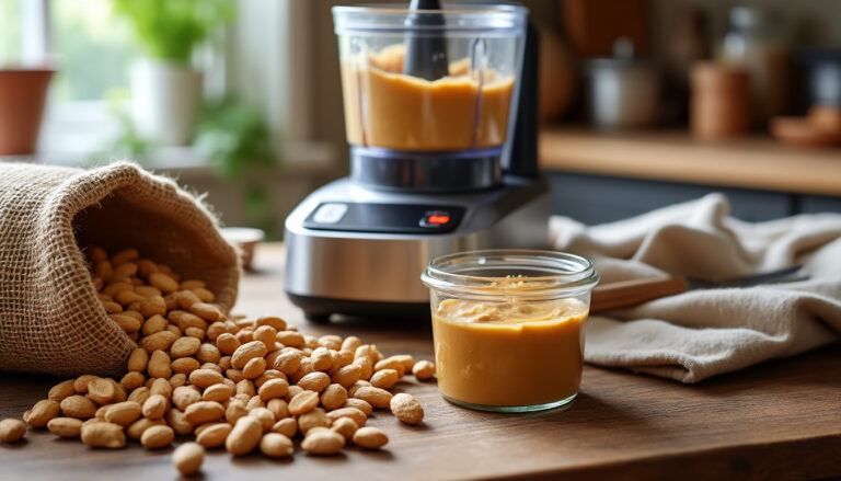 découvrez comment préparer facilement votre beurre de cacahuètes maison avec cette recette simple et délicieuse. un plaisir naturel et savoureux à partager !