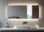 découvrez le miroir de salle de bain led anti-buée lb-126080b avec cadre noir élégant, alliant design moderne et fonctionnalité pour un confort optimal dans votre espace de bain.