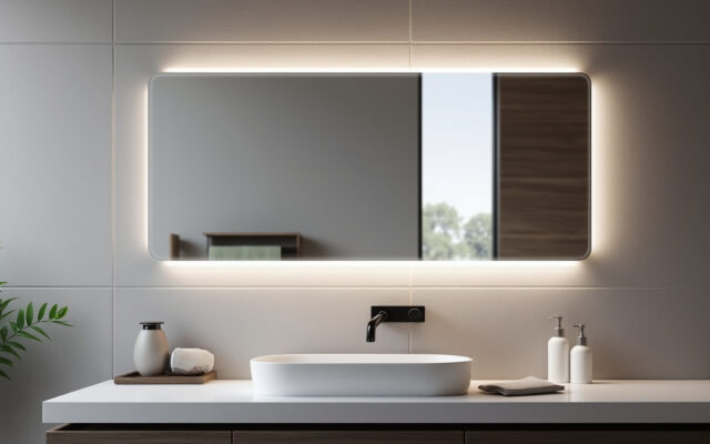 découvrez le miroir de salle de bain led anti-buée lb-126080b avec cadre noir élégant, alliant design moderne et fonctionnalité pour un confort optimal dans votre espace de bain.