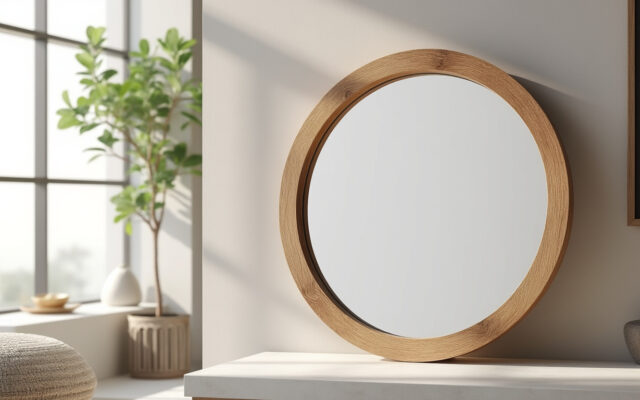 découvrez notre miroir ovale réversible en chêne massif 40x70 cm, alliant élégance naturelle et double fonctionnalité pour sublimer votre intérieur avec style et praticité.