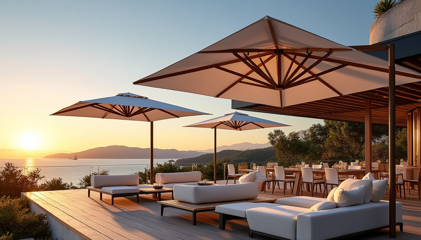 découvrez scolaro, expert en parasols de qualité pour terrasses, proposant des parasols géants parfaits pour restaurants et des designs élégants qui allient fonctionnalité et style.