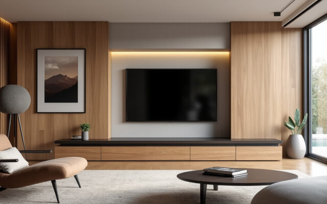 découvrez des solutions ingénieuses pour dissimuler votre télévision avec style et élégance, alliant design et fonctionnalité pour une décoration impeccable.